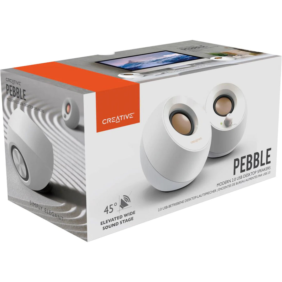 51MF1680AA001 - Creative Pebble 2.0 Speaker USB - White