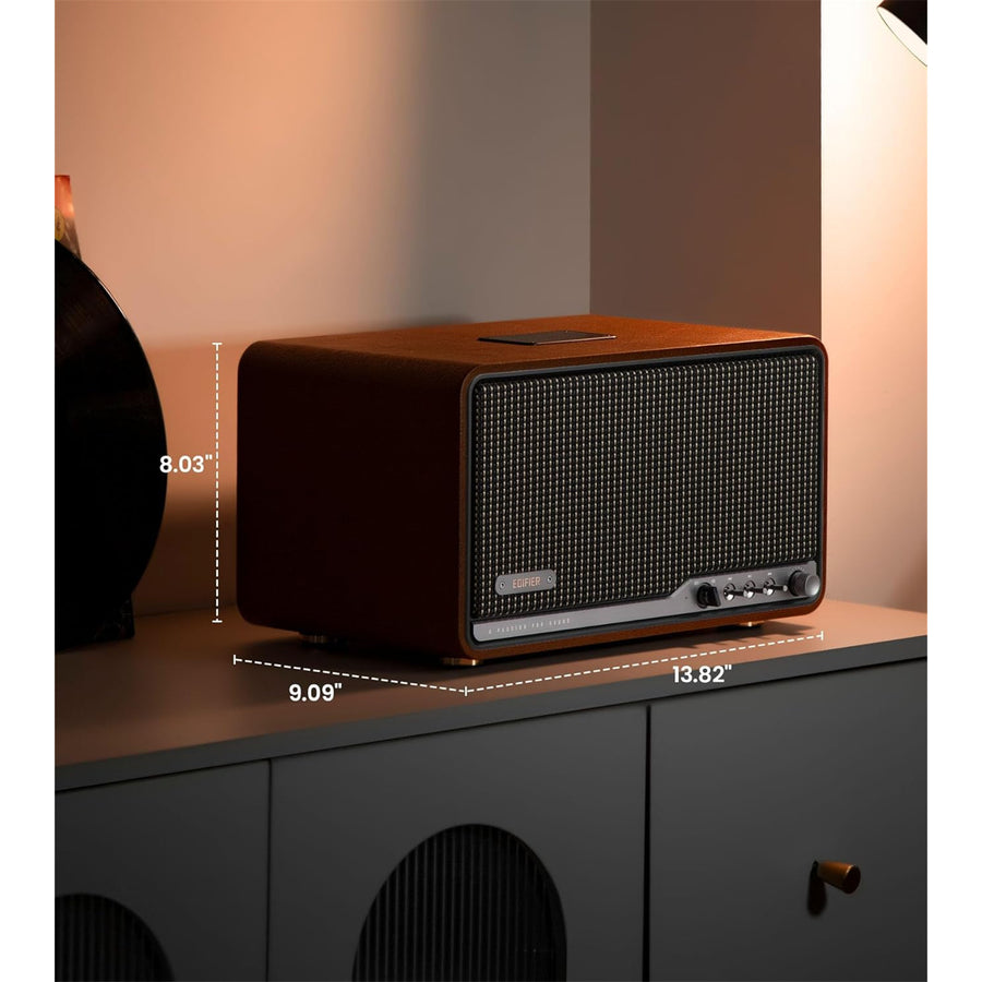 Edifier  S300 80W Premium Wireless Hi-Fi Tabletop Speaker with AirPlay 2 - Brown