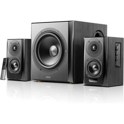Edifier  S351DB 150W Bookshelf Speaker & 8" Subwoofer 2.1 System with Bluetooth - Black