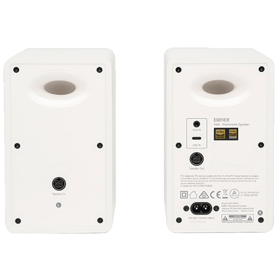 Edifier  M60 66W Compact Desktop PC Speaker System with Bluetooth 5.3 - White