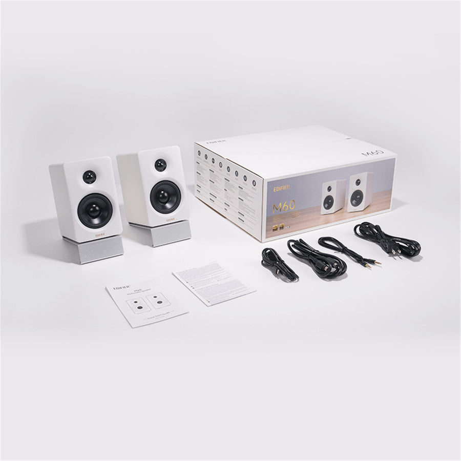 Edifier  M60 66W Compact Desktop PC Speaker System with Bluetooth 5.3 - White