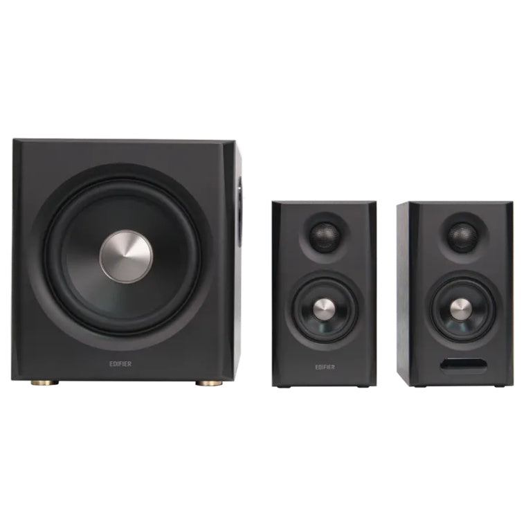 Edifier  S355DB 150W Tri-Amped 2.1 Speaker System with Bluetooth & HDMI eARC - Walnut