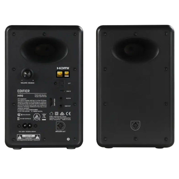 Edifier  M90 100W Compact Active Speaker System with Bluetooth & HDMI eARC  - Black