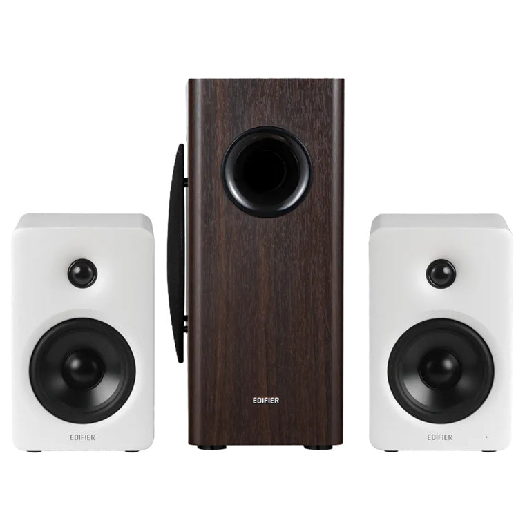 Edifier M90 HDMI TV Speakers + T5s Subwoofer 170W 2.1 Bundle - White