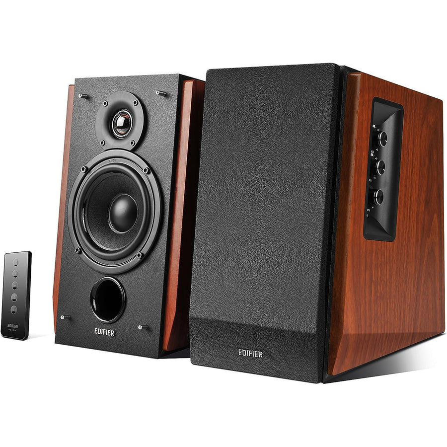 Edifier  R1700BT 66W Powered Bookshelf Speaker System with Bluetooth 5.1 - Brown