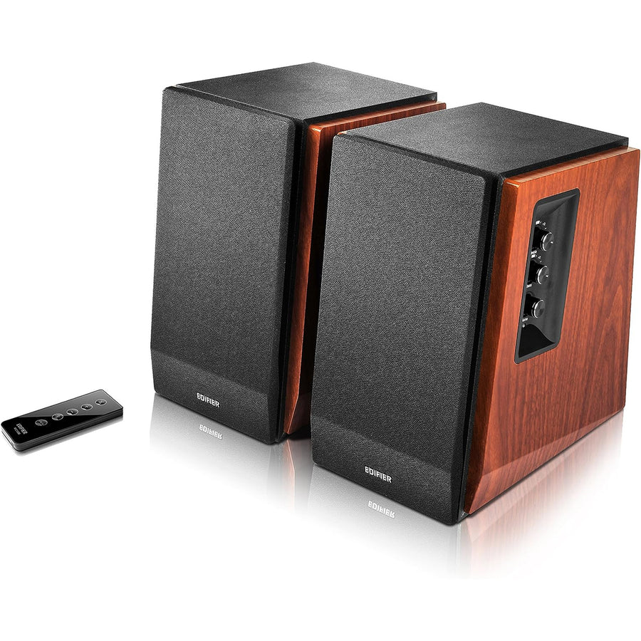 Edifier  R1700BT 66W Powered Bookshelf Speaker System with Bluetooth 5.1 - Brown