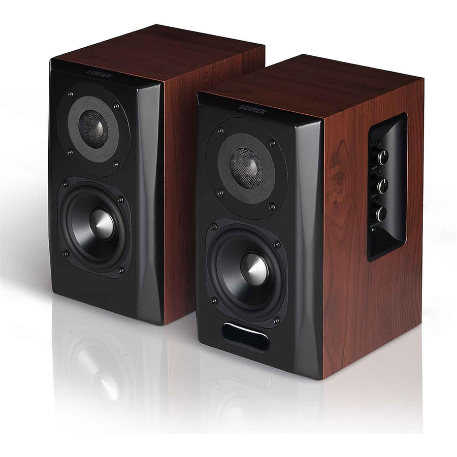 Edifier  S350DB 150W Bookshelf Speaker & 8" Subwoofer 2.1 System with Bluetooth - Brown