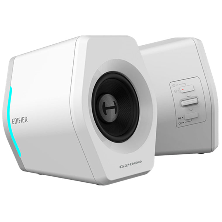 Edifier  G2000 16W RGB Desktop PC Gaming Speakers with Bluetooth - White