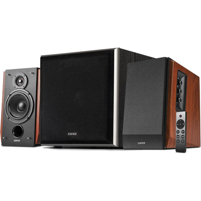 Edifier  R1700BTs Powered Bookshelf Speakers with T5 8" Powered Subwoofer 135W 2.1 Bundle