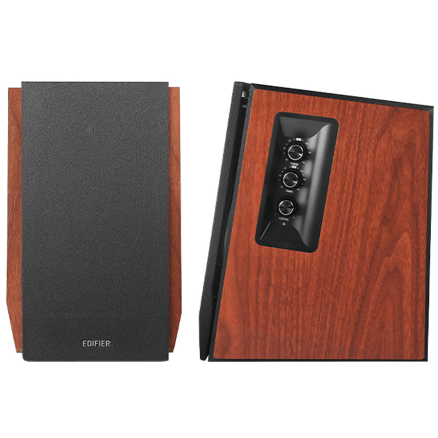 Edifier  R1700BTs 66W Powered Bookshelf Speakers with AptX HD Bluetooth & Subwoofer Output - Brown