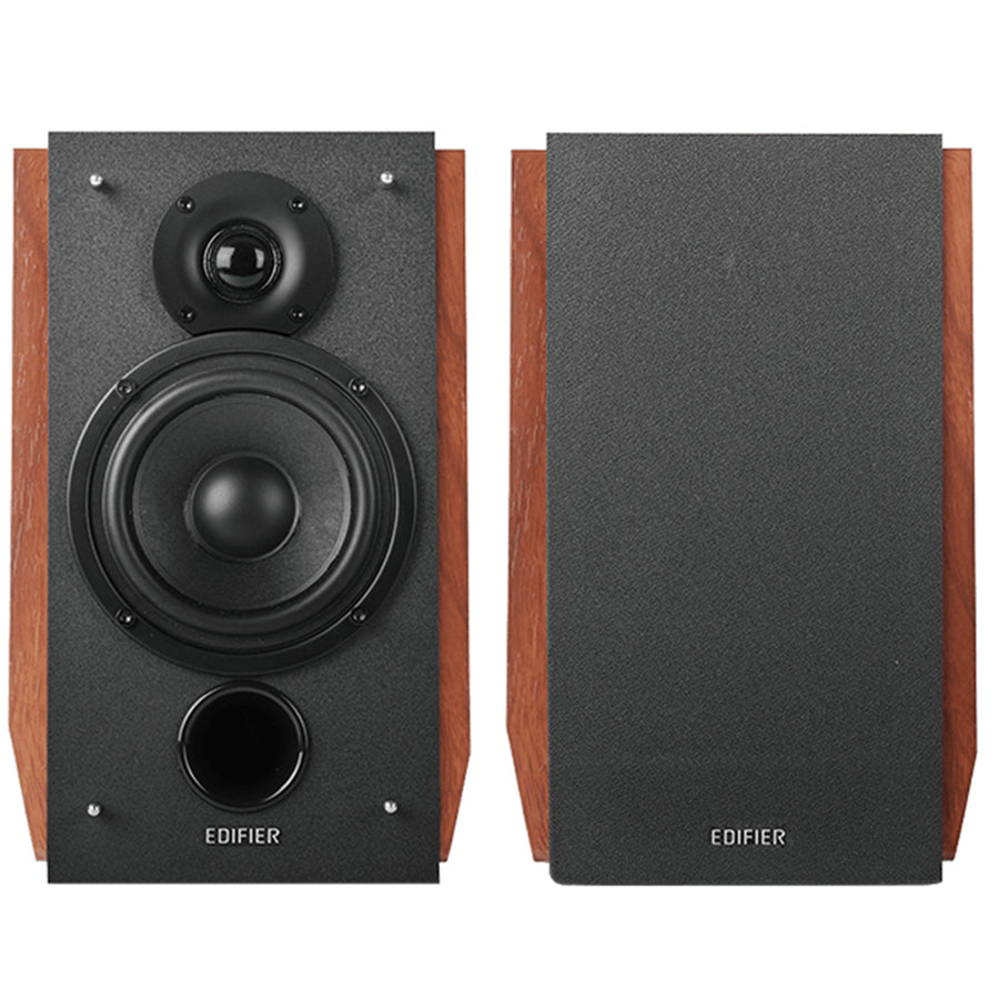 Edifier  R1700BTs 66W Powered Bookshelf Speakers with AptX HD Bluetooth & Subwoofer Output - Brown