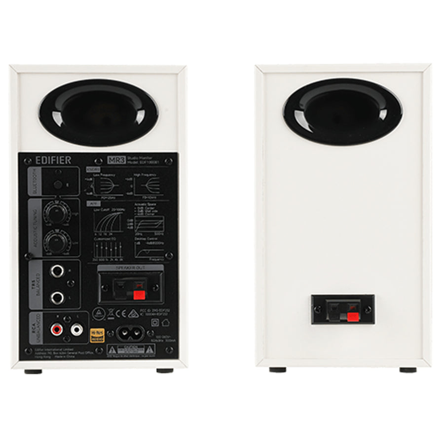 Edifier  MR3 3.5" 2-Way Powered Near Field Studio Monitor Speakers with Bluetooth 5.4 - White