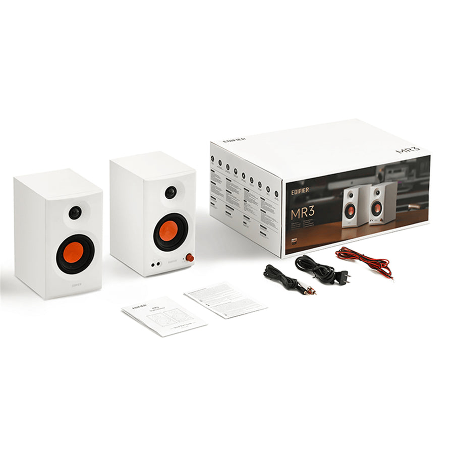 Edifier  MR3 3.5" 2-Way Powered Near Field Studio Monitor Speakers with Bluetooth 5.4 - White