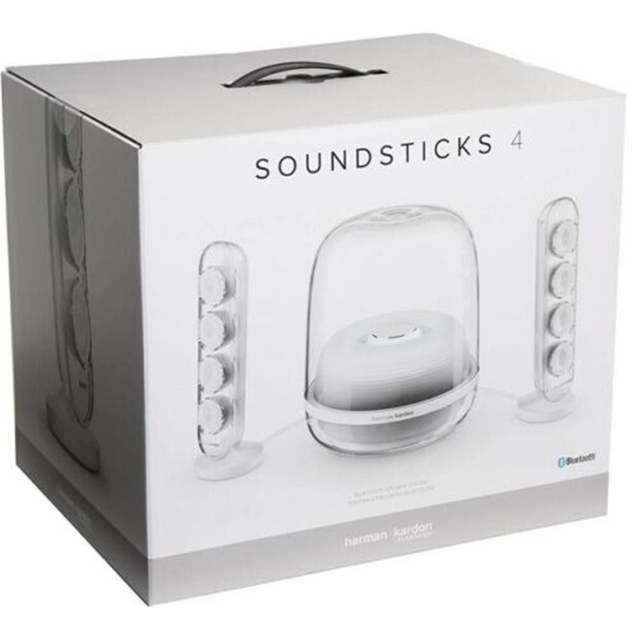 Harman Kardon SoundSticks 4  140W 2.1 Bluetooth Wireless Speaker System - White