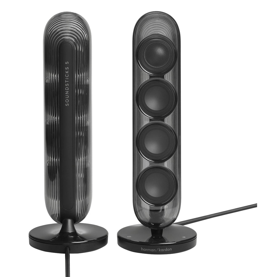 Harman Kardon SoundSticks 5  190W Bluetooth Wireless 2.1 Speaker System - Black