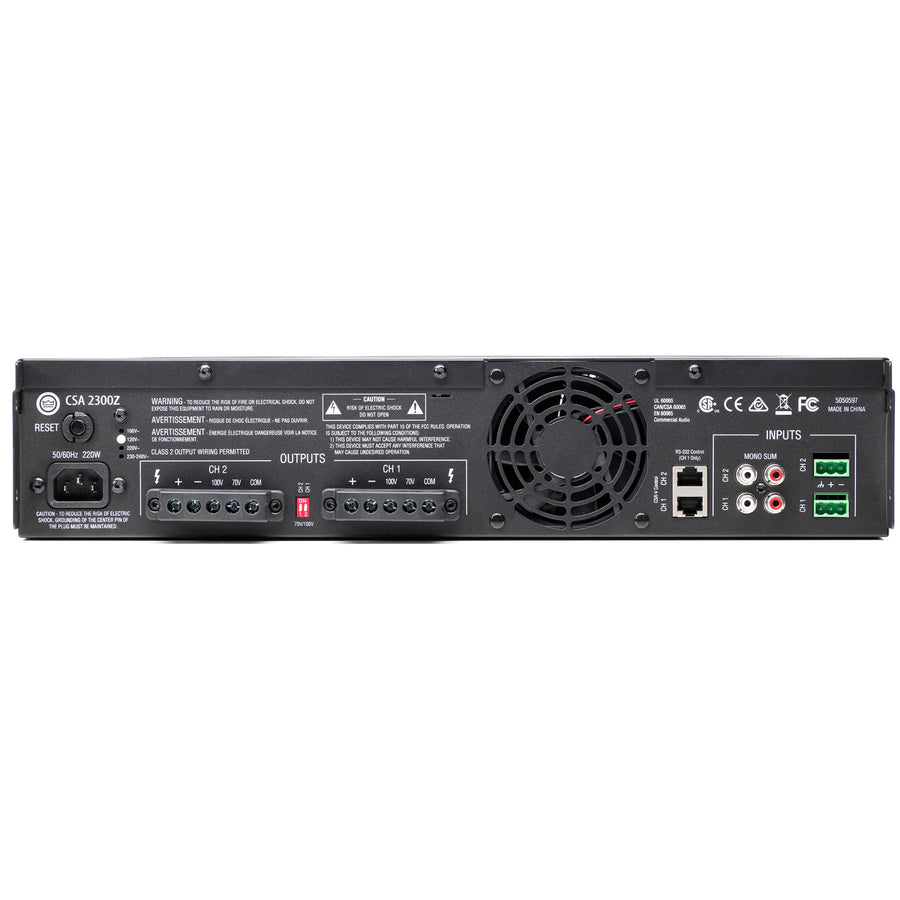 JBL PROFESSIONAL CSA2300Z - 2 X 300W COMMERCIAL AUDIO AMPLIFIER