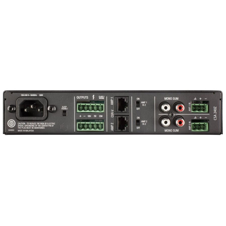JBL PROFESSIONAL CSA240Z - 2 X 40W COMMERCIAL AUDIO AMPLIFIER