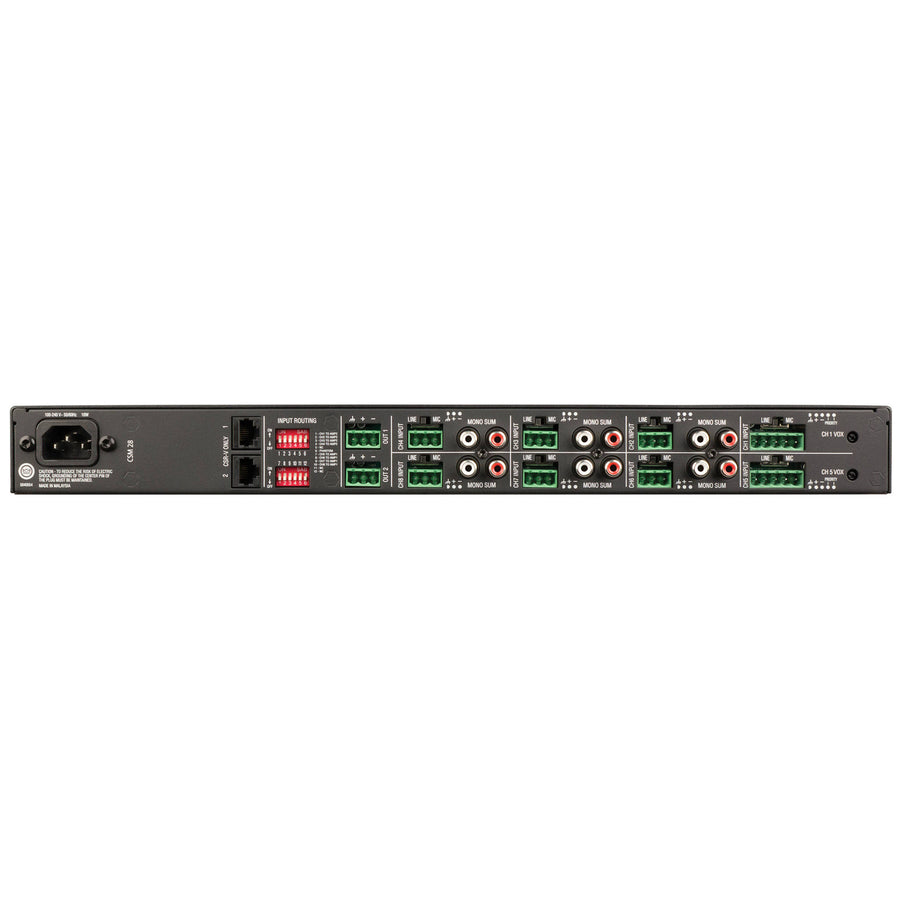 JBL PROFESSIONAL CSM-28 - 8CH 2 ZONE COMMERCIAL RACK MIXER