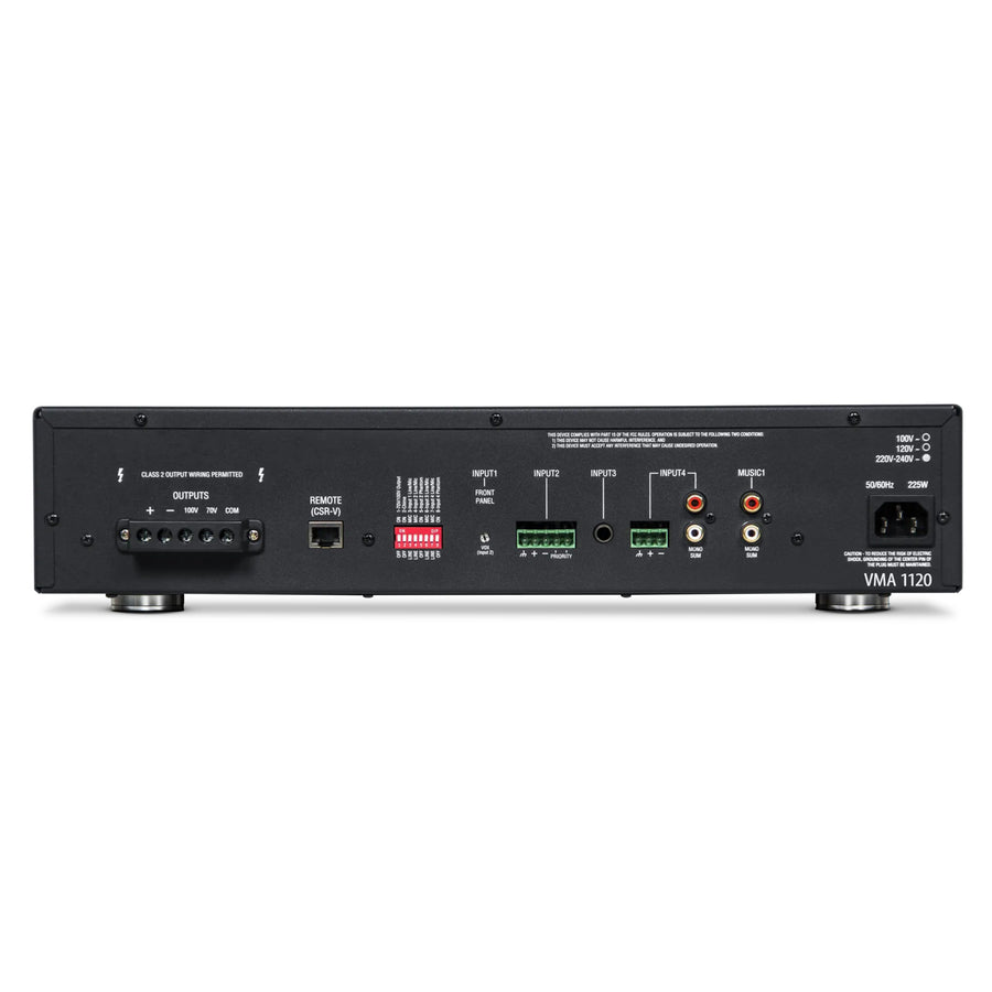 JBL PROFESSIONAL VMA1120 - 5 IN/1OUT 120W BLUETOOTH MIXER/AMPLIFIER