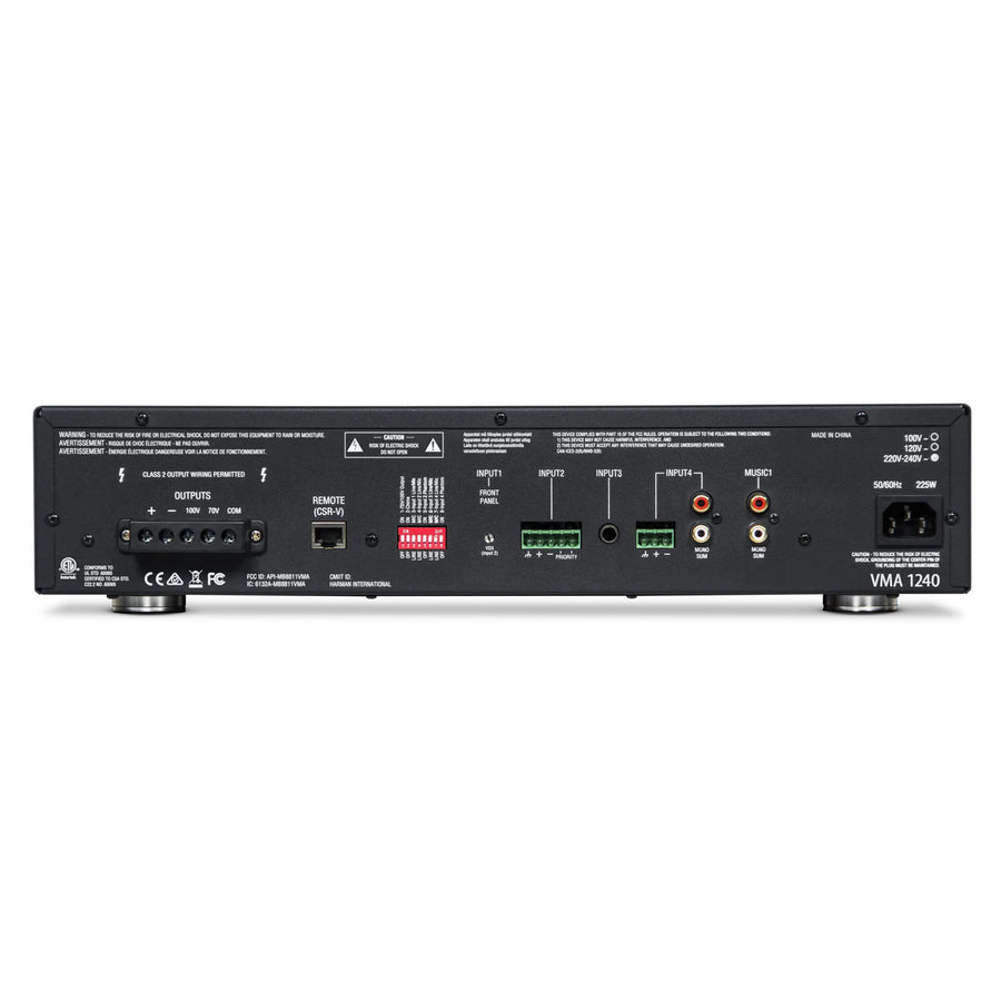 JBL PROFESSIONAL VMA1240 - 5IN/1 OUT 240W BLUETOOTH MIXER/AMPLIFIER