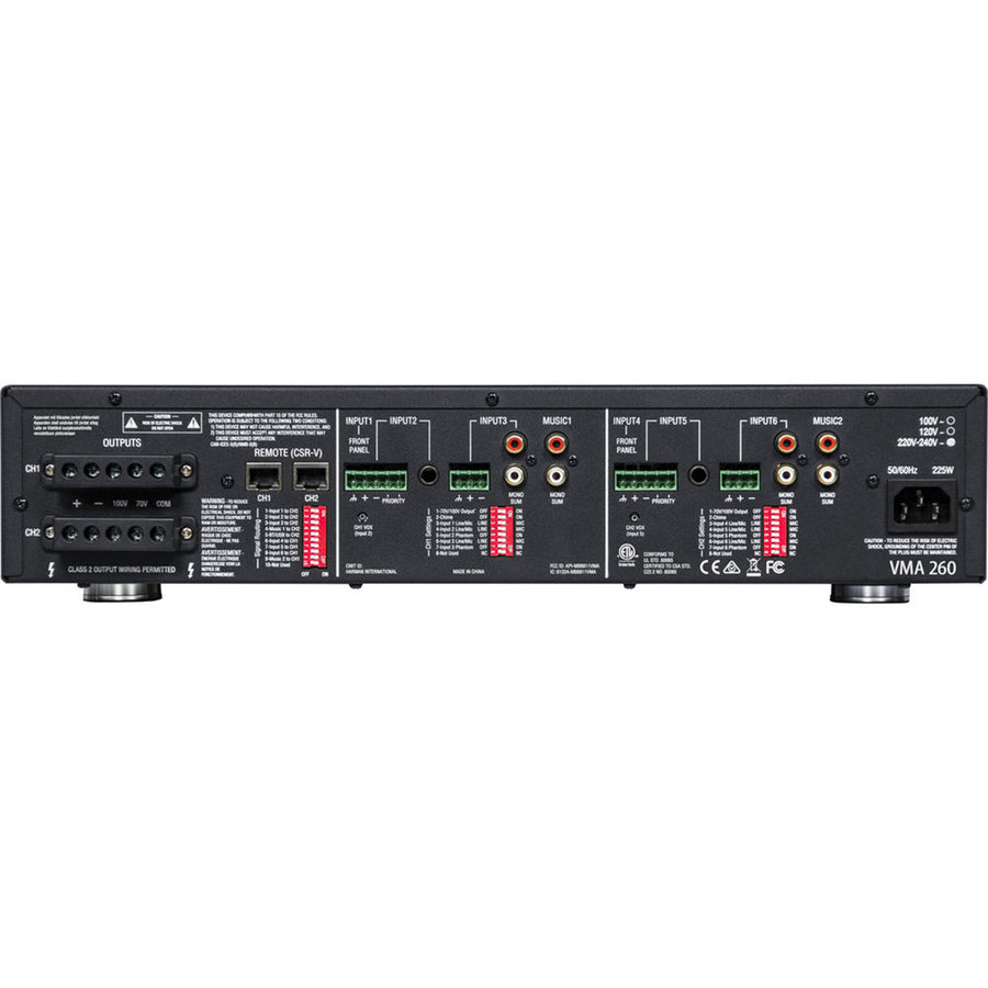 JBL PROFESSIONAL VMA260 - 8IN/2OUT 60W BLUETOOTH MIXER/AMPLIFIER