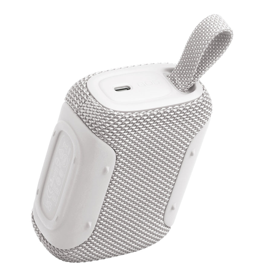 JBL Go 5 Ultra-Portable Rugged Bluetooth Speaker - White