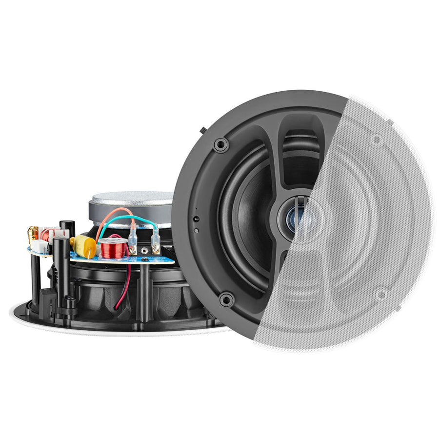LUMIAUDIO FLF-6WBS - Audio 6.5'' Wi-Fi & Bluetooth Ceiling Speakers Active Passiv RMS Power 60W 0.75'' Silk Dome