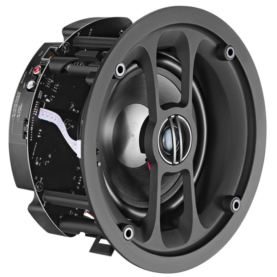 LUMIAUDIO FLF-6WBS - Audio 6.5'' Wi-Fi & Bluetooth Ceiling Speakers Active Passiv RMS Power 60W 0.75'' Silk Dome