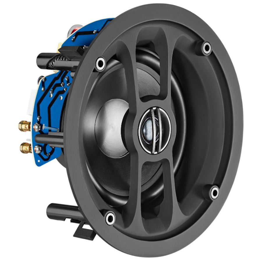 LUMIAUDIO FLF-6WBS - Audio 6.5'' Wi-Fi & Bluetooth Ceiling Speakers Active Passiv RMS Power 60W 0.75'' Silk Dome