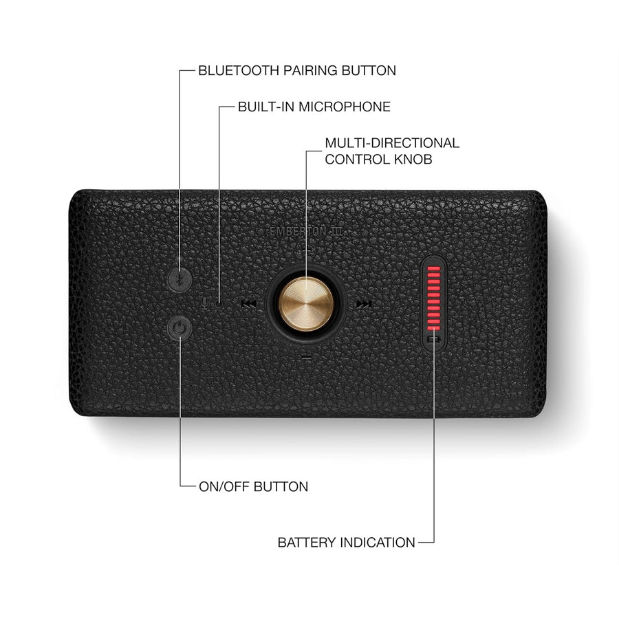 Marshall 1006709 - Emberton III Black & Brass - AU
