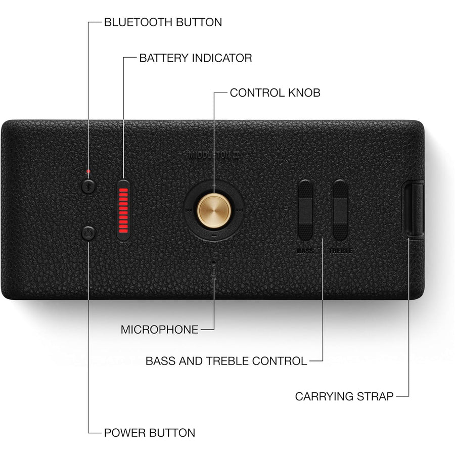Marshall 1007428 Middleton II Black and Brass