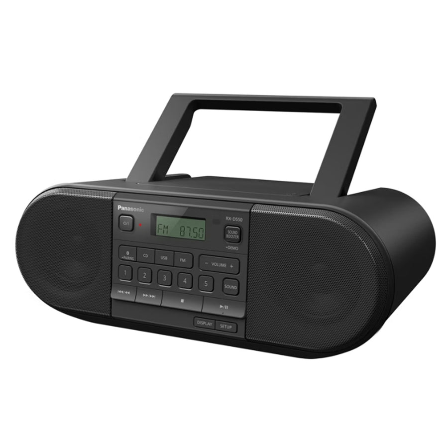 RX-D550GS-K - PORTABLE CD RADIO WITH BLUETOOTH AND USB INPUTS