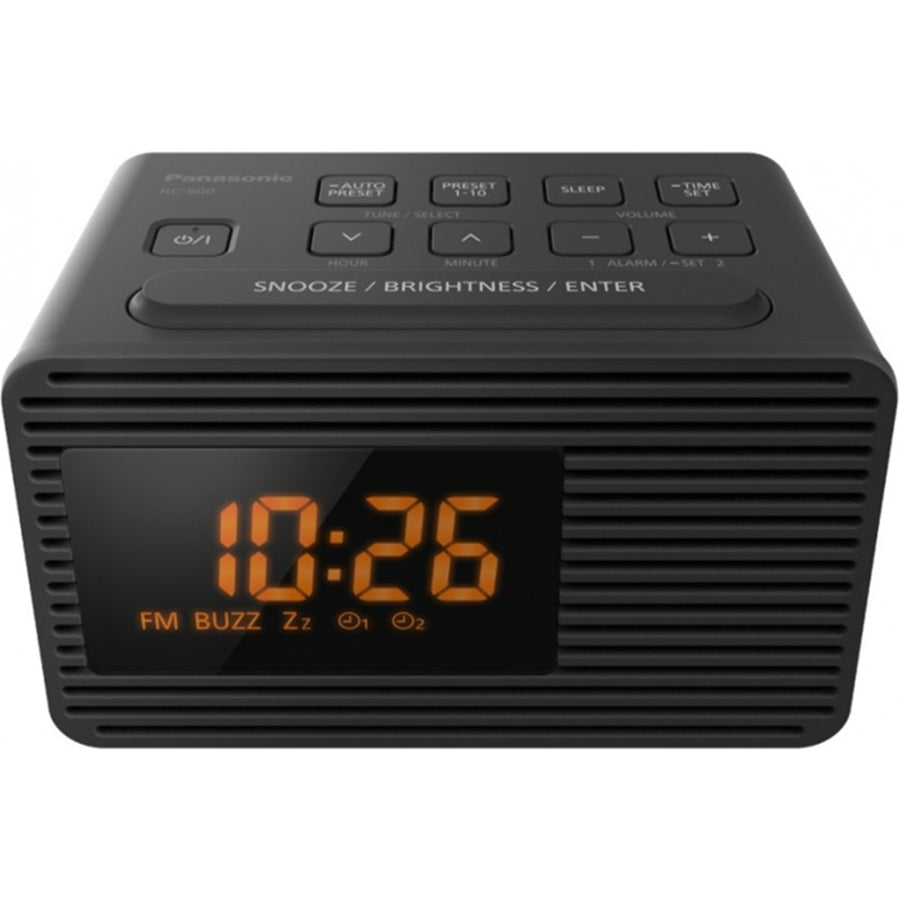 RC-800GN-K - CLOCK RADIO WTH FM TUNER & ORANGE LED