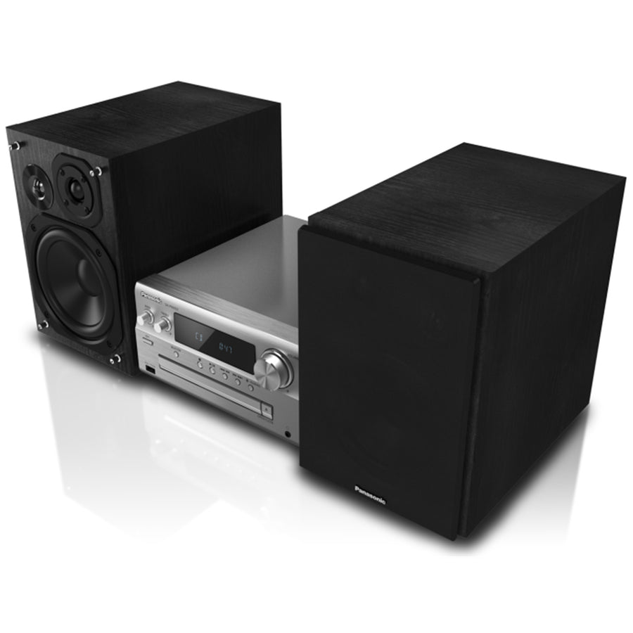 Panasonic  SC-PMX92 120W Premium Hi-Res Stereo Micro System with 3-Way Speakers - Silver