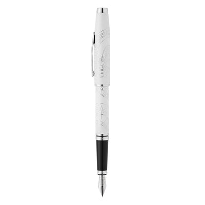 Cross AT0666-16MS Coventry Zodiac YOT Snake 2025 Pearl White Lac with Chrome Appts (M) Nib Fountain Pen