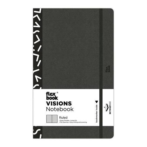 21.00091 - Flexbook Visions Notebook Medium Ruled Black