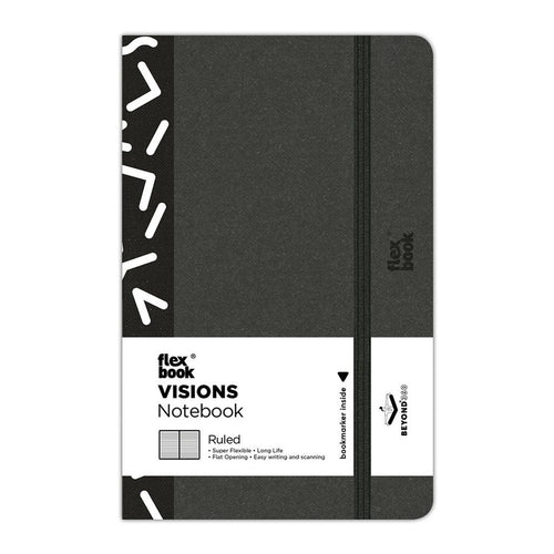 21.00092 - Flexbook Visions Notebook Pocket Ruled Black