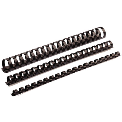 100093152 - Fellowes Plastikbindespiralen 8mm Schwarz, 100 Stück