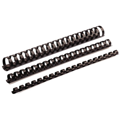 5346509 - Fellowes Plastikbindespiralen 12mm Schwarz, 100 Stück