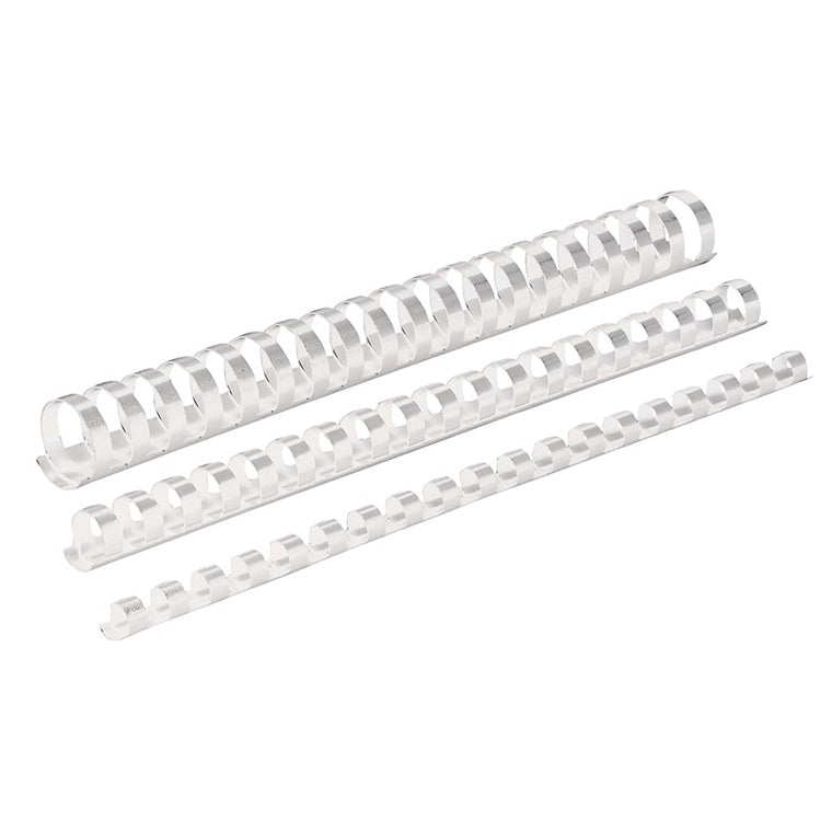 Fellowes Plastic Binding Coils 14mm White, Pack of 100