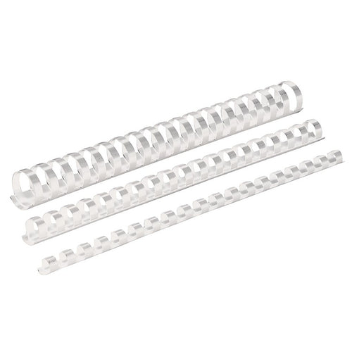 Fellowes Plastic Binding Coils 19mm White, Pack of 100