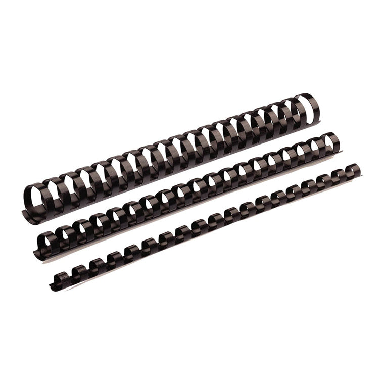 5330302 - Fellowes Plastic Binding Coils 6mm Black, Pack of 25