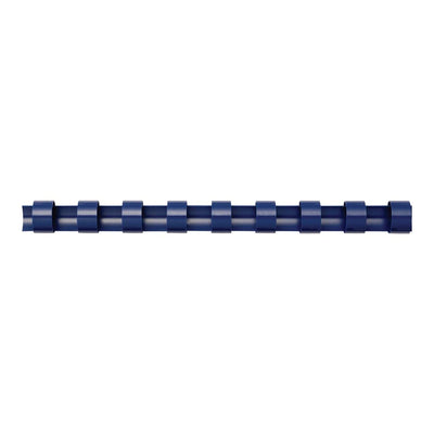 5348304 - Fellowes Plastik-Bindespiralen 25mm Blau, Packung mit 50