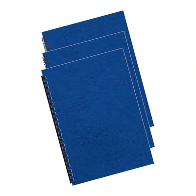 5371301 - Fellowes Bindegeräte-Deckblätter A4 250g/m² Königsblau, 100 Stück