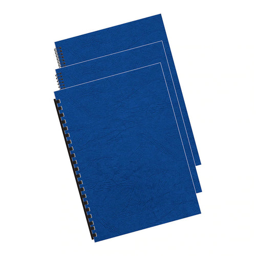 5371301 - Fellowes Binding Covers A4 250gsm Royal Blue, Pack of 100