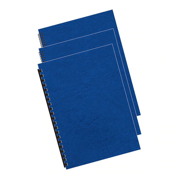 5371301 - Fellowes Bindegeräte-Deckblätter A4 250g/m² Königsblau, 100 Stück