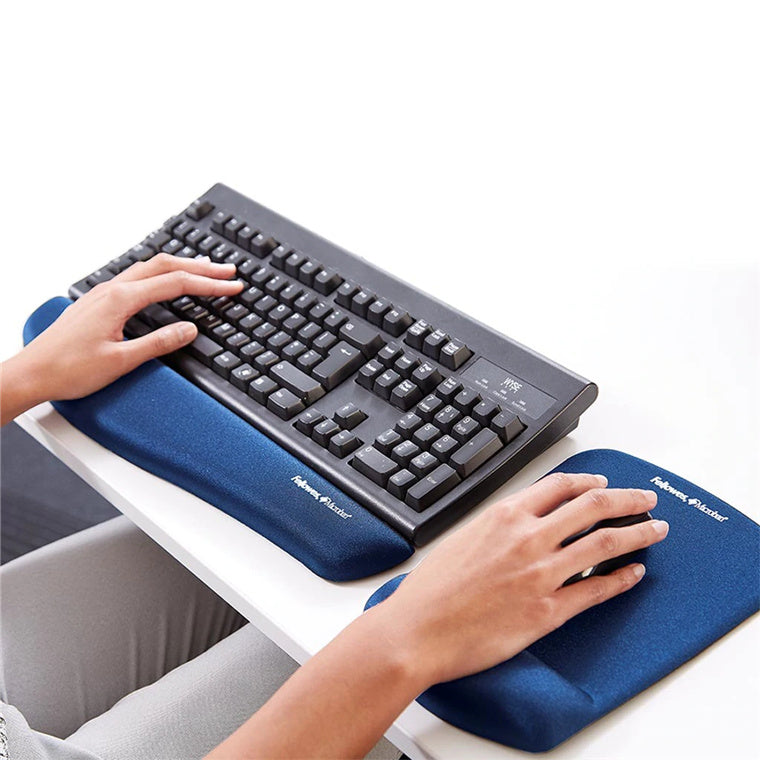 9287301 - Fellowes PlushTouch Handgelenkauflage Mauspad Blau