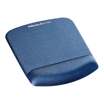9287301 - Fellowes PlushTouch Wrist Rest Mouse Pad Blue