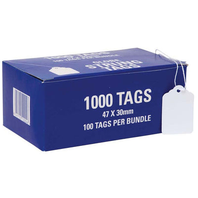 Globe PREBUS015 Globe Hardware Tags Strung 26H 47x30mm Box 1000