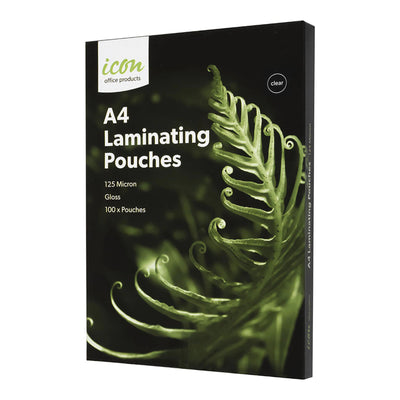 LAMA4125 - Okin Laminating Pouches A4 Gloss 125mic, Pack of 100